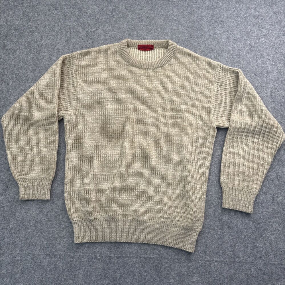 Montagut Paris Wool Sweater Tan Beige Women's Size Medium EUC
